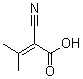structure of CAS# 759-21-7, 2-Cyano-3-methylbut-2-enoic acid