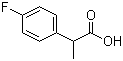 structure of CAS# 75908-73-5, 2-(4-Fluorophenyl)propanoic acid