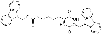 structure of CAS# 75932-02-4, N,N'-二芴甲氧羰基-D-赖氨酸