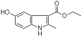 structure of CAS# 7598-91-6, 5-羟基-2-甲基吲哚-3-甲酸乙酯