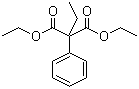CAS # 76-67-5, Diethyl 2-ethyl-2-phenylmalonate, Ethylphenylmalonic acid diethyl ester