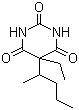 CAS # 76-74-4, Pentobarbitone, Pentobarbital, 5-Ethyl-5-pentan-2-yl-1,3-diazinane-2,4,6-trione, 5-Ethyl-5-(1-methylbutyl)barbituric acid