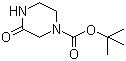 structure of CAS# 76003-29-7, 1-Boc-3-oxopiperazine