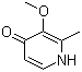 structure of CAS# 76015-11-7, 3-甲氧基-2-甲基-1H-吡啶-4-酮