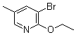 structure of CAS# 760207-82-7, 3-Bromo-2-ethoxy-5-methylpyridine