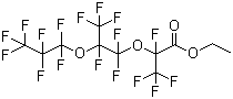 CAS # 76145-88-5, 2,3,3,3-Tetrafluoro-2-[1,1,2,3,3,3-hexafluoro-2-(heptafluoropropoxy)propoxy]propanoic acid ethyl ester