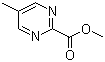 structure of CAS# 76196-80-0, 5-Methyl-2-pyrimidinecarboxylic acid methyl ester