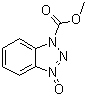 structure of CAS# 76266-27-8, 1H-Benzotriazole-1-carboxylic acid methyl ester 3-oxide