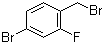 structure of CAS# 76283-09-5, 4-Bromo-2-fluorobenzyl bromide