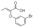 CAS 登录号：763084-49-7, (2Z)-2-(3-溴苯氧基)-2-丁烯酸