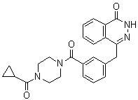 CAS 登录号：763113-06-0, 1-(环丙基羰基)-4-[3-[(3,4-二氢-4-氧代-1-酞嗪基)甲基]苯甲酰基]哌嗪