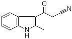 CAS 登录号：76397-72-3, 3-(2-甲基-1H-吲哚-3-基)-3-氧代丙腈