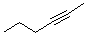 CAS # 764-35-2, 2-Hexyne, 1-Methyl-2-propylacetylene, Methyl(propyl)acetylene