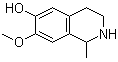 structure of CAS# 76419-97-1, 7-Methoxy-1-methyl-1,2,3,4-tetrahydroisoquinolin-6-ol