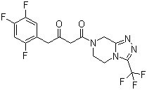 structure of CAS# 764667-65-4, (2Z)-4-氧代-4-[3-(三氟甲基)-5,6-二氢-[1,2,4]三唑并[4,3-a]吡嗪-7-(8H)-基]-1-(2,4,5-三氟苯基)丁-2-酮