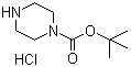 structure of CAS# 76535-74-5, 哌嗪-1-羧酸叔丁酯盐酸盐