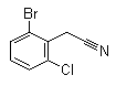 structure of CAS# 76574-39-5, 2-溴-6-氯苯乙腈