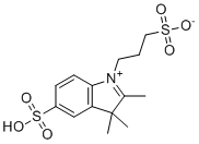 CAS # 76588-81-3, 3-(2,3,3-Trimethyl-5-sulfo-3H-indol-1-ium-1-yl)propane-1-sulfonate, 2,3,3-Trimethyl-1-(3-sulfopropyl)-3H-indolium-5-sulfonate