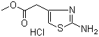 structure of CAS# 76629-18-0, (2-氨基噻唑-4-基)乙酸甲酯盐酸盐