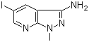 structure of CAS# 766515-35-9, 5-碘-1-甲基-1H-吡唑并[3,4-b]吡啶-3-胺