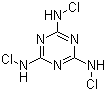 structure of CAS# 7673-09-8, Trichloromelamine