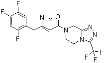 structure of CAS# 767340-03-4, (2Z)-4-Oxo-4-[3-(trifluoromethyl)-5,6-dihydro-[1,2,4]triazolo[4,3-a]pyrazine-7(8H)-yl]-1-(2,4,5-trifluorophenyl)but-2-en-2-amine