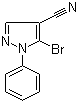 structure of CAS# 76767-44-7, 5-溴-1-苯基-1H-吡唑-4-甲腈