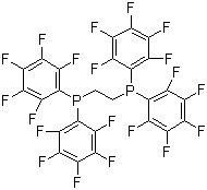 structure of CAS# 76858-94-1, 1,2-双(二五氟苯基膦基)乙烷