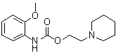 CAS 登录号：76875-80-4, N-(2-甲氧基苯基)氨基甲酸 2-(1-哌啶基)乙基酯