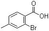2-溴-4-甲基苯甲酸分子结构 (CAS 7697-27-0)