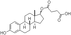 structure of CAS# 7698-93-3, beta-Estradiol 17-hemisuccinate