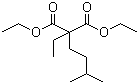 CAS # 77-24-7, Diethyl ethyl(isoamyl)malonate, Ethyl(3-methylbutyl)propanedioic acid diethyl ester