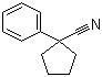 CAS # 77-57-6, 1-Phenyl-1-cyclopentanecarbonitrile