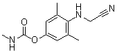 CAS # 77074-61-4, [[2,6-Dimethyl-4-[[(methylamino)carbonyl]oxy]phenyl]amino]acetonitrile, M 10445