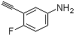 structure of CAS# 77123-60-5, 3-乙炔基-4-氟苯胺