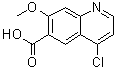 CAS # 771464-30-3, 4-Chloro-7-methoxy-6-quinolinecarboxylic acid, 4-Chloro-7-methoxyquinoline-6-carboxylic acid