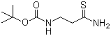 structure of CAS# 77152-97-7, tert-Butyl 3-amino-3-thioxopropylcarbamate
