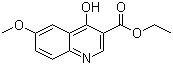 structure of CAS# 77156-78-6, 4-羟基-6-甲氧基喹啉-3-羧酸乙酯