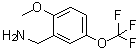 structure of CAS# 771582-58-2, 2-甲氧基-5-(三氟甲氧基)苯甲胺