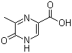 structure of CAS# 77168-83-3, 4,5-Dihydro-6-methyl-5-oxo-2-pyrazinecarboxylic acid