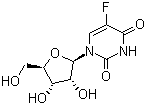 structure of CAS# 77180-80-4, 5-氟尿嘧啶核苷