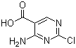 structure of CAS# 773109-69-6, 4-氨基-2-氯嘧啶-5-羧酸