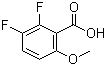 structure of CAS# 773873-26-0, 2,3-二氟-6-甲氧基苯甲酸