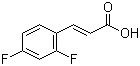 反式-2,4-二氟肉桂酸分子结构 (CAS 774-73-2)