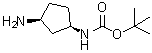 structure of CAS# 774212-81-6, ((1R,3S)-3-氨基环戊基)氨基甲酸叔丁酯