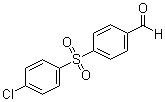 structure of CAS# 77422-24-3, 4-(4-氯苯基磺酰基)苯甲醛