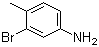 3-溴-4-甲基苯胺分子结构 (CAS 7745-91-7)