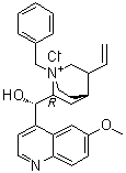 CAS # 77481-82-4, N-Benzylquinidinium chloride, (9S)-9-Hydroxy-6'-methoxy-1-(phenylmethyl)cinchonanium chloride