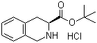 structure of CAS# 77497-74-6, (S)-1,2,3,4-四氢-3-异喹啉羧酸叔丁酯盐酸盐