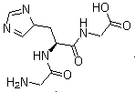 structure of CAS# 7758-33-0, Glycyl-L-histidylglycine